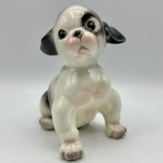 1950s Maddux Of California Muscular Terrier Puppy Ceramic Figurine /cb