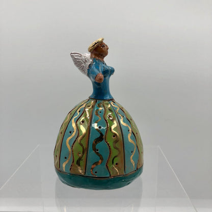 1994 Artisan Mary Ellen McNaughton Clay Angel Bell /b