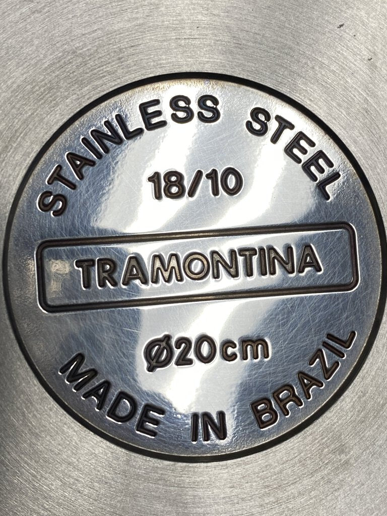 Tramontina Stainless Steel 2 Skillet Set 8.5” & 10.5” Made in Brazil /rw