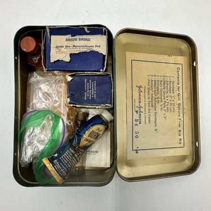 Vintage Girl Scouts Official First Aid Kit