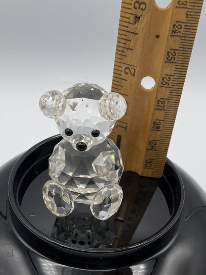 Retired Swarvoski Crystal Signed Teddy Bear 2” Figurine /ro