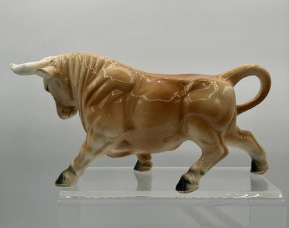 Vtg Nippon Yoko Boeki Bull Figurine Japan /b