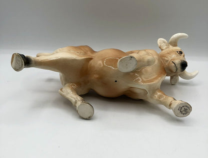 Vtg Nippon Yoko Boeki Bull Figurine Japan /b