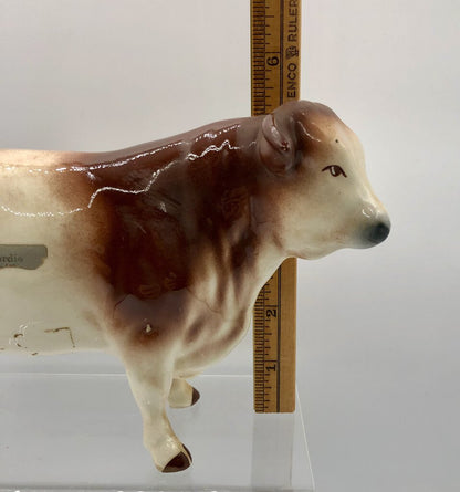 Vtg Robert Simmons Ceramic Artware FERDIE Bull Figurine /b