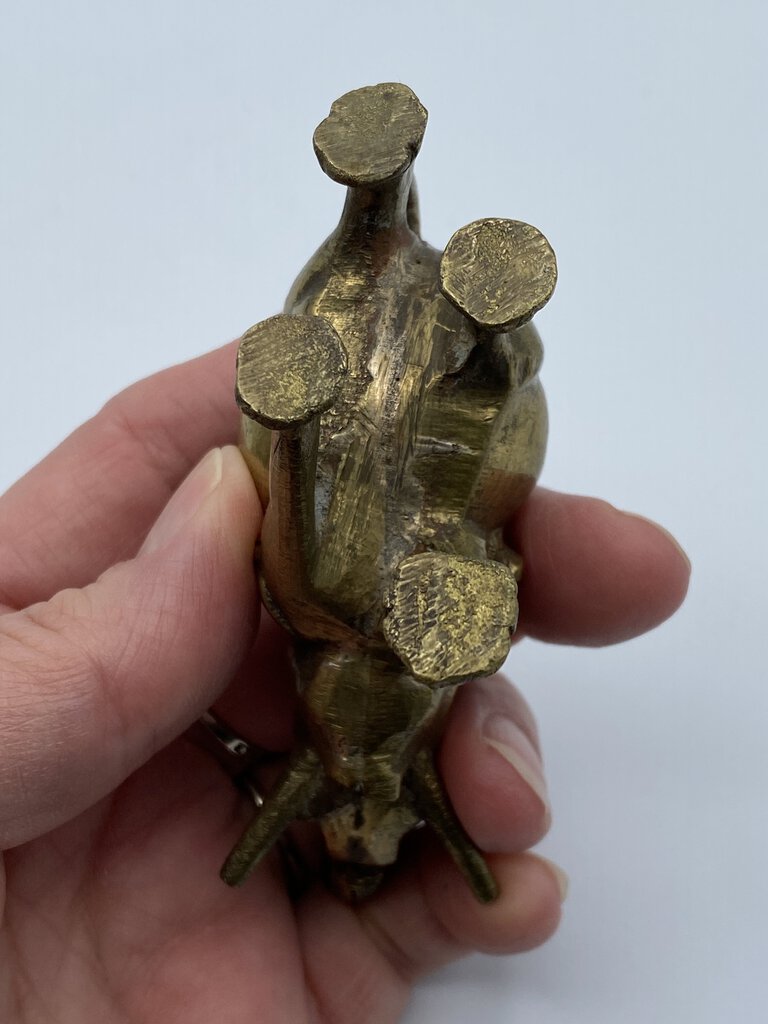 Trio of VTG Brass Elephants with Trunks UP! /ro