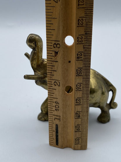 Trio of VTG Brass Elephants with Trunks UP! /ro