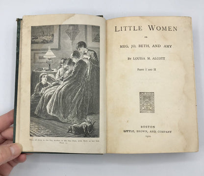 1920 4th Edition Little Women by Louisa M. Alcott Part I & II /b