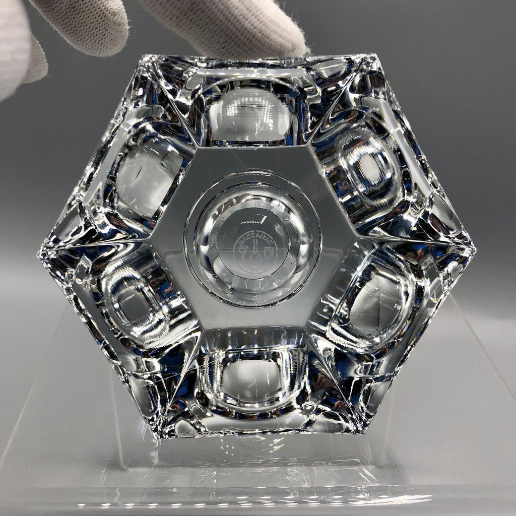 Baccarat France Crystal Malmaison Hexagon Inkwell