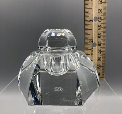 Baccarat France Crystal Malmaison Hexagon Inkwell