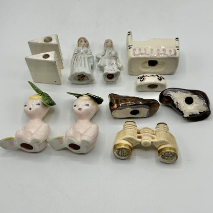 Lot of 6 Vintage Miniature Novelty Salt And Pepper Shaker Sets /cb