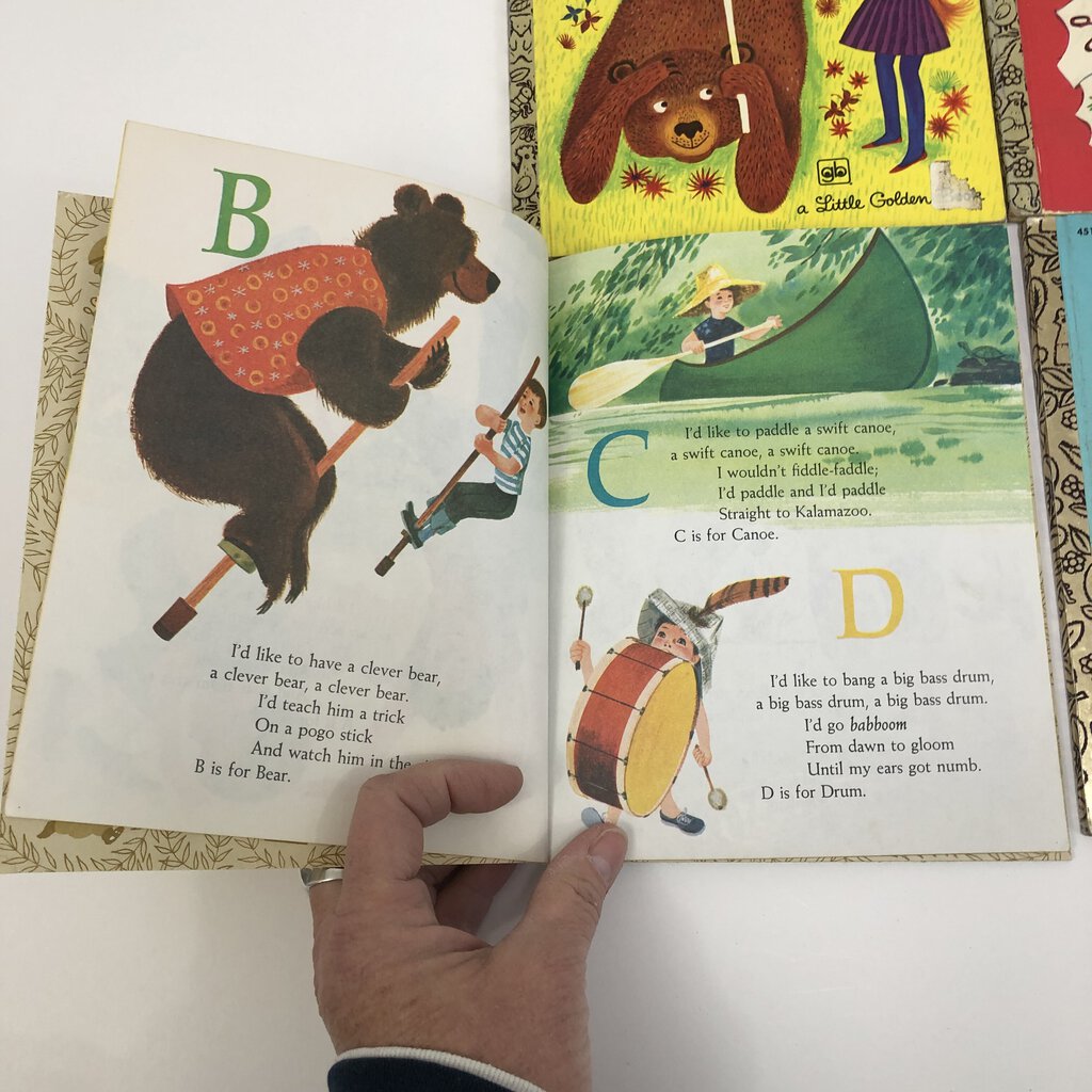 6 Vintage Little golden Books` ~Counting/ Letters ~ 1970s Editions /b