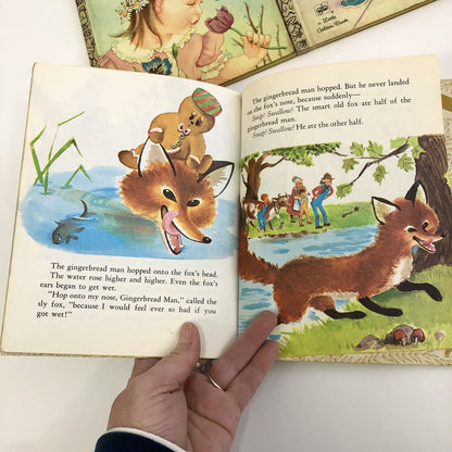 5 Vintage Little Golden Books 1970s Editions /b