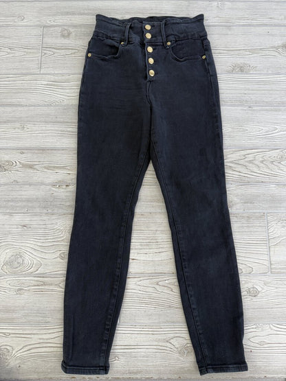 Good American Black 5 Button Women Jeans Good Waist Sz. 8/29 /rb