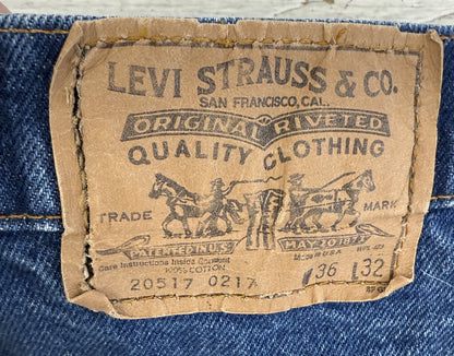 Levi Strauss Men’s Regular Fit Blue Jeans 36 W x 32 L /rb