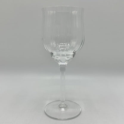 Set Of 5 Luigi Bormioli Canaletto Straight Optic 7 1/8” Wine Glasses /cb