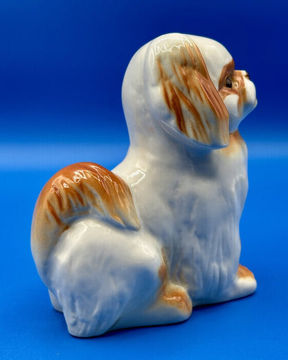 Pair of vtg Lomonosov Pekinese Dog Figurines /j