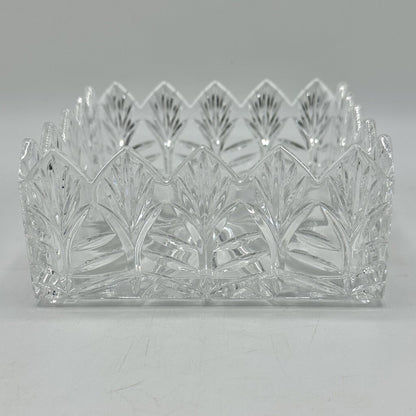 Portico Square Napkin Holder By Crystal Clear Industries Made in Poland /cb