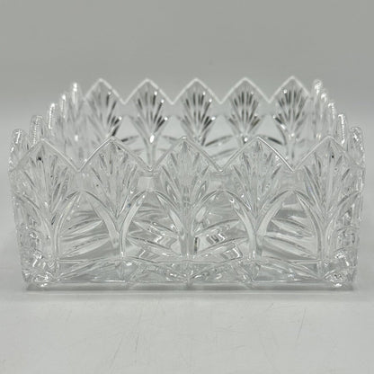 Portico Square Napkin Holder By Crystal Clear Industries Made in Poland /cb