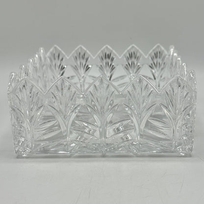 Portico Square Napkin Holder By Crystal Clear Industries Made in Poland /cb