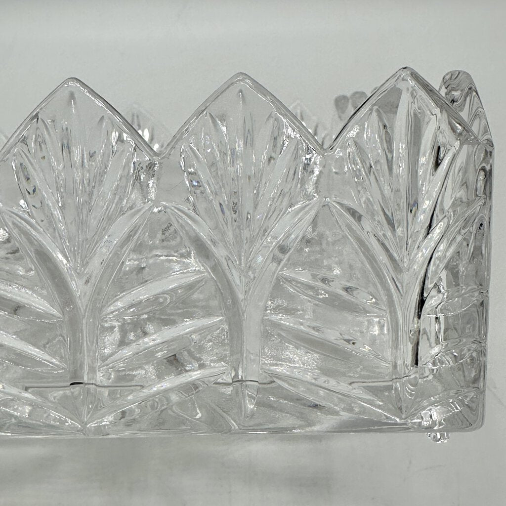 Portico Square Napkin Holder By Crystal Clear Industries Made in Poland /cb