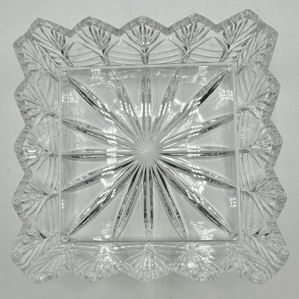 Portico Square Napkin Holder By Crystal Clear Industries Made in Poland /cb