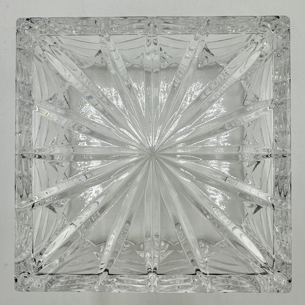 Portico Square Napkin Holder By Crystal Clear Industries Made in Poland /cb