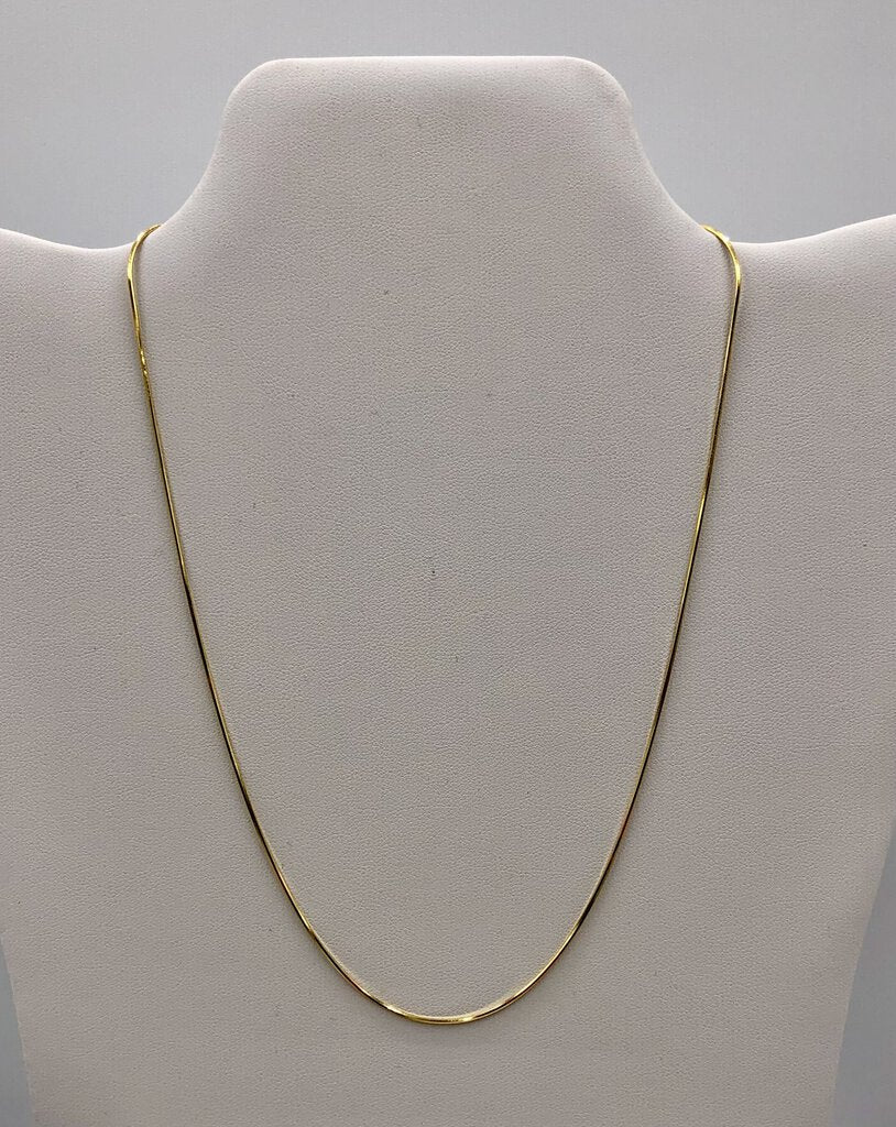 Milor 14K Yellow Gold 18” Snake Chain Necklace /b