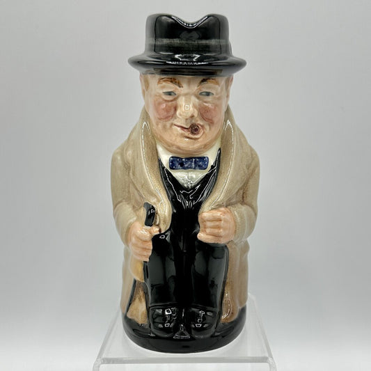 Vintage Royal Doulton 5 1/2” Winston Churchill Toby Jug Made In England /cb