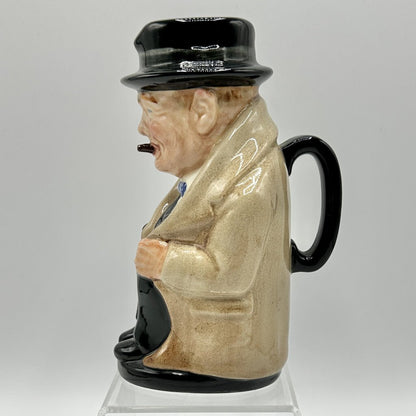 Vintage Royal Doulton 5 1/2” Winston Churchill Toby Jug Made In England /cb