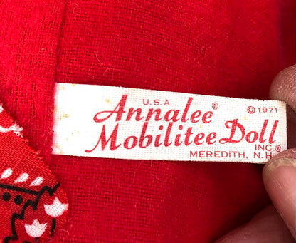 Large 1971 Annalee Santa & Mrs Santa Claus 28” Dolls /b