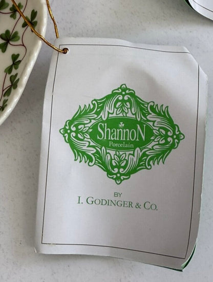 The Shannon Collection 7pc Lot of Porcelain Shamrock Cuos & Saucers NWT /r