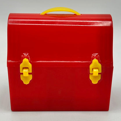 Vintage Starke Design Red Plastic Lunchbox Salt & Pepper Set - Salt & Pepper Shaker Thermos - 1950s-60s /cb