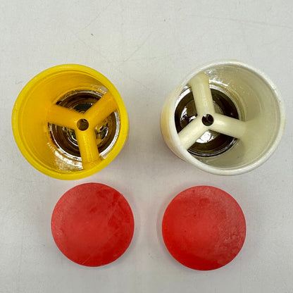 Vintage Starke Design Red Plastic Lunchbox Salt & Pepper Set - Salt & Pepper Shaker Thermos - 1950s-60s /cb
