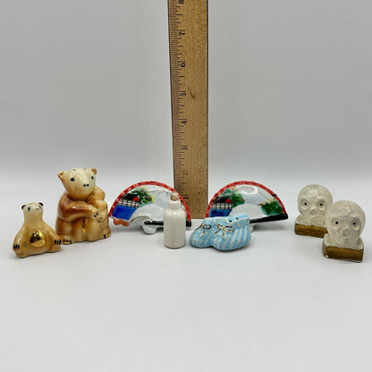 Lot Of 4 Vintage Ceramic Novelty Salt & Pepper Shaker Sets /cb