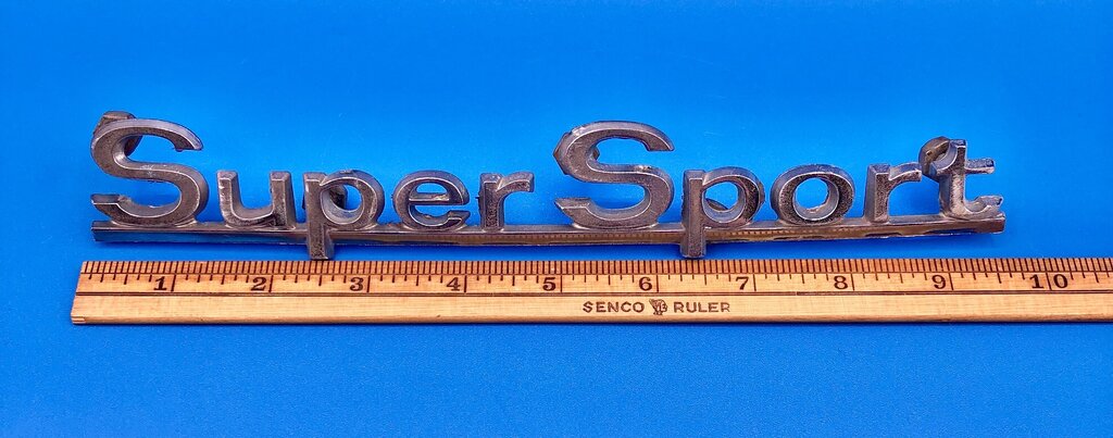 Original 1966 Chevelle SS Quarter Panel Emblem /b