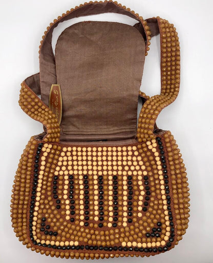Vintage Roger Van S Beaded Handbag w/ Rooster /b