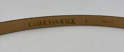 Vtg. Carol VanWyck Italian Leather Belt Sz. M /j