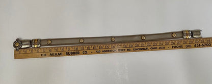 Vtg. Chain Metal Belt with Gold Accents Sz. M /j