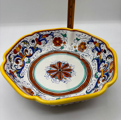 10 “ Deruta Majolica Bowl Italy /j
