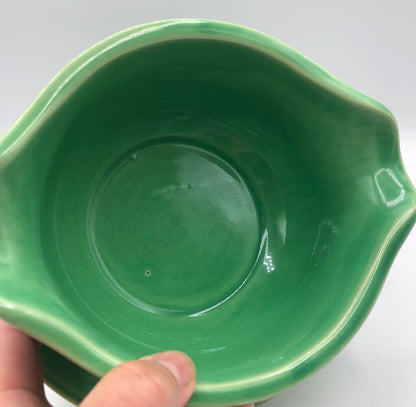 Vtg Coors Rock Mount Pottery Sauce Bowl w/ Underplate /b