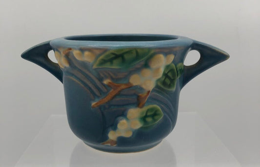 Roseville Pottery 1947 Snowberry Open Sugar Bowl /b