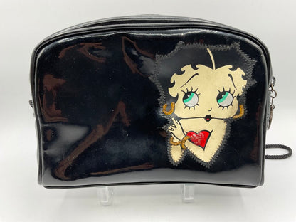 Vintage Betty Boop 1994 Black Vinyl Purse/Handbag /sb