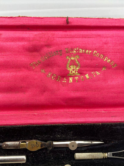 Antique 1900’s Colliery Engineer Co. Drafting Kit /b