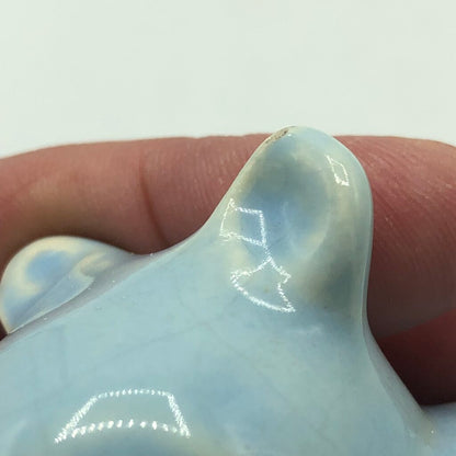 Vtg 1940’s Shawnee Pottery Miniature Blue Bear /b