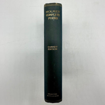 The Complete Poetical Works Of Oliver Wendell Holmes Cabinet Edition Houghton Mifflin 1899 Hardcover /cb