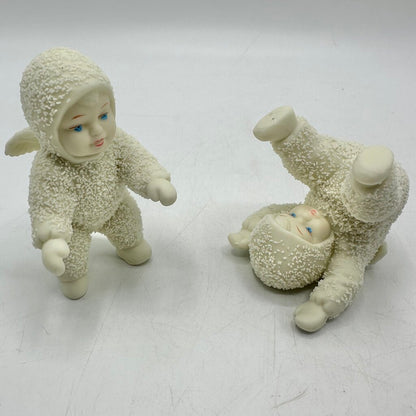 Vintage Dept56 Snowbabies “Tumbling In The Snow” 7957-0 Set of 5 Figurines in Original Box /cb
