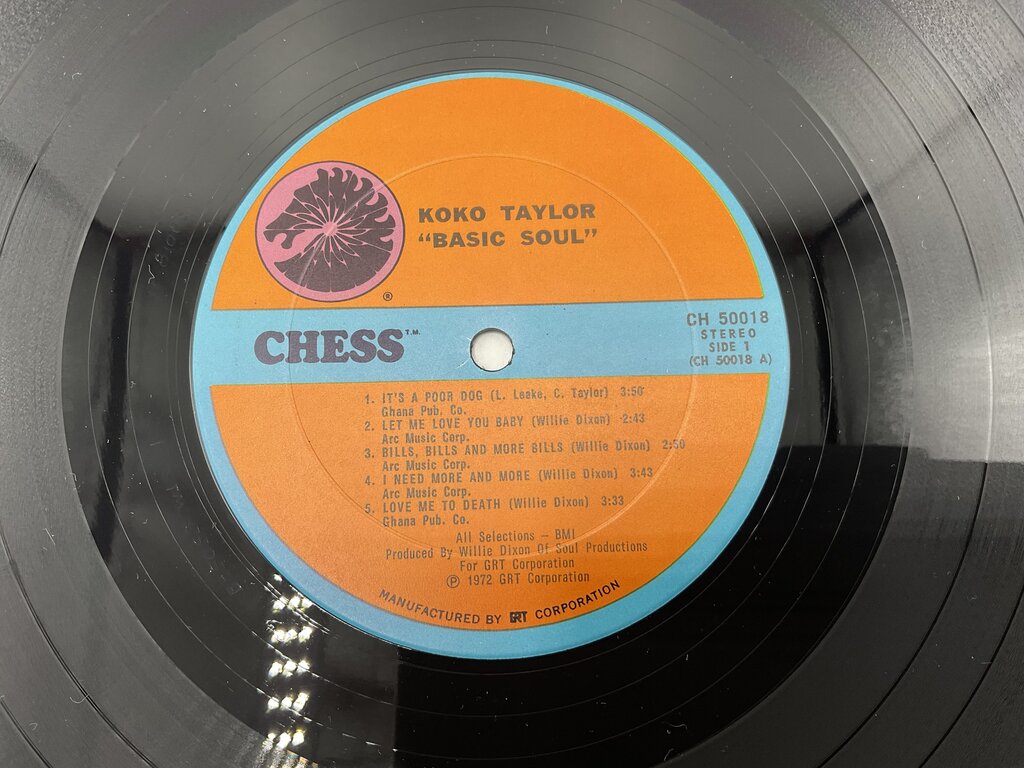 Koko Taylor “Basic Soul” Vinyl LP Chess Records Stereo CH 50018 1972 /s
