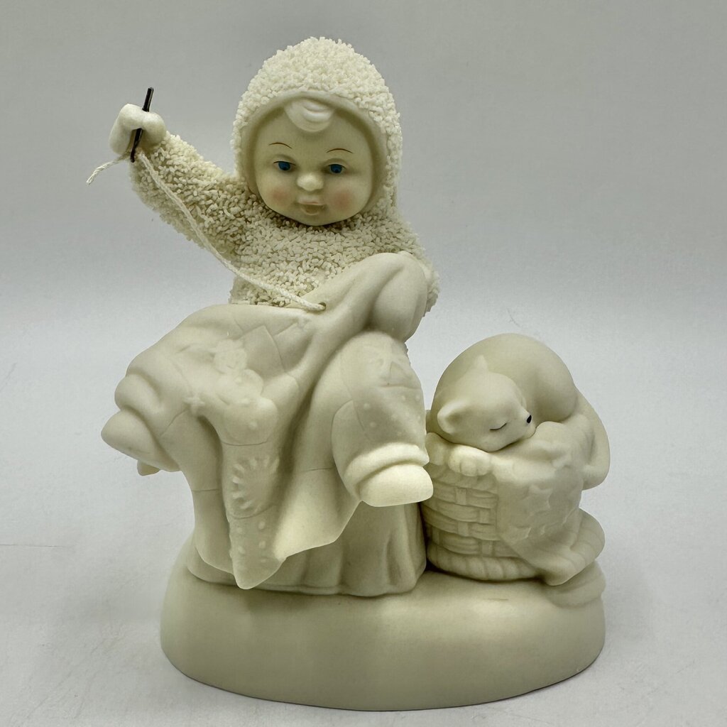 Lot of 3 Department 56 Snowbabies Figurines w/Boxes Catch A Falling Snowflake, Grandma’s Lessons, Just One More Pair /cb