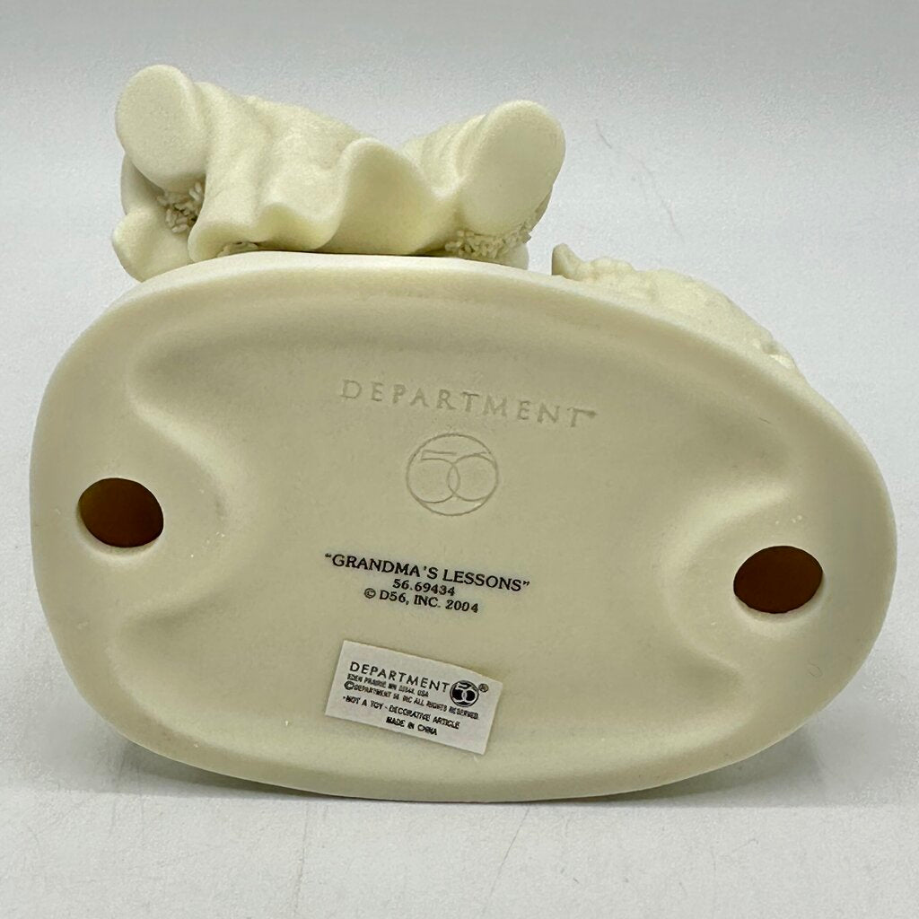 Lot of 3 Department 56 Snowbabies Figurines w/Boxes Catch A Falling Snowflake, Grandma’s Lessons, Just One More Pair /cb