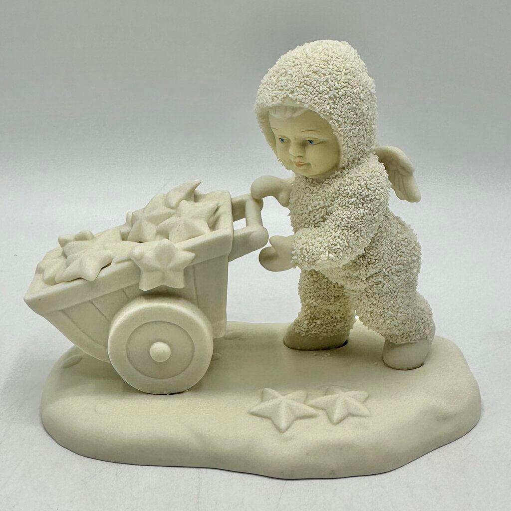 Lot of 4 Department 56 Vintage Winter Tales Of The Snowbabies Figurines w/Boxes Let’s Go Skiing, There’s Another One, I Made This Just For You, This Will Cheer You Up /cb